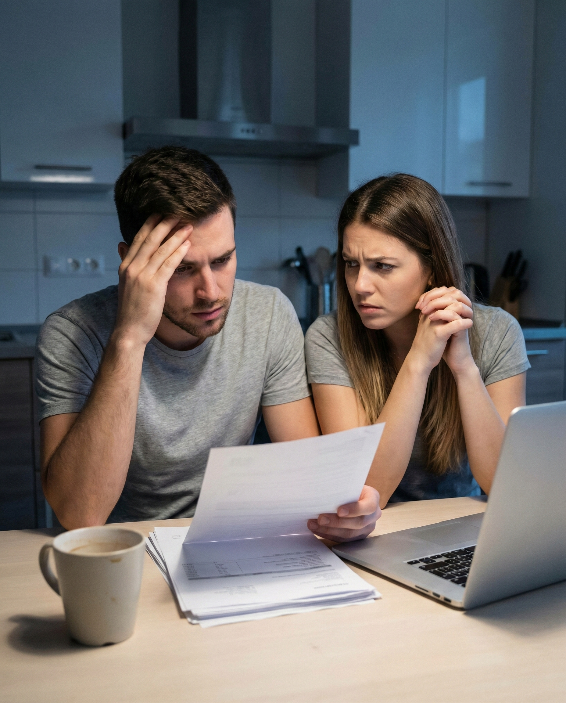 Parent holding sick child