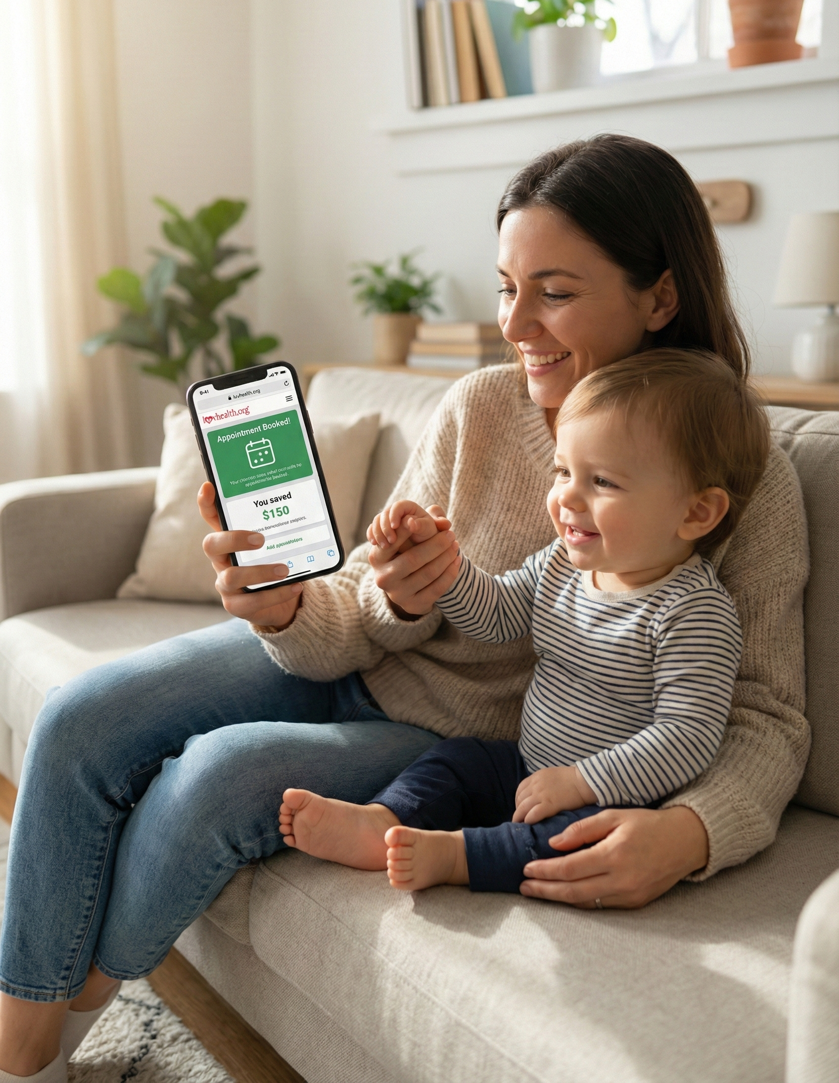 Parent watching over child